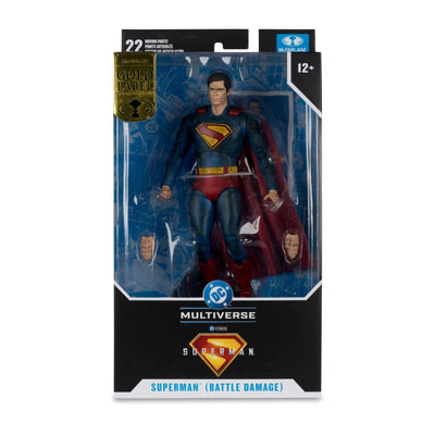 SUPERMAN (2025) SUPERMAN BATTLE DAMAGED GOLD LABEL 7IN AF