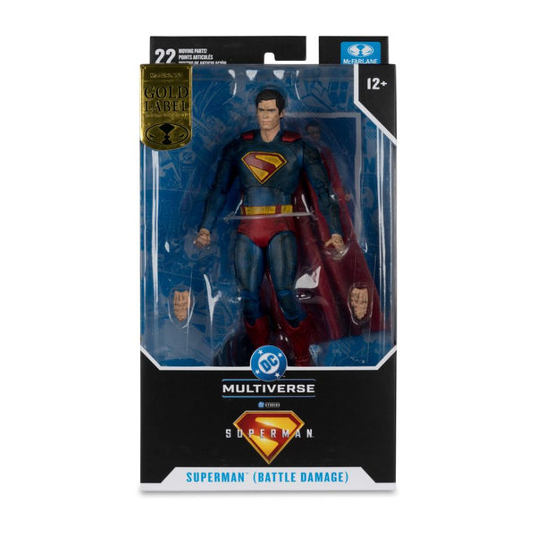 SUPERMAN (2025) SUPERMAN BATTLE DAMAGED GOLD LABEL 7IN AF