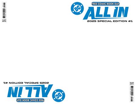 FCBD 2025 DC ALL IN ABSOLUTE UNIVERSE 2025 FCBD SPECIAL EDITION BLANK VAR
