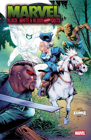 MARVEL BLACK WHITE & BLOOD AND GUTS (2025) #1 GREG LAND 250TH HOMAGE VAR