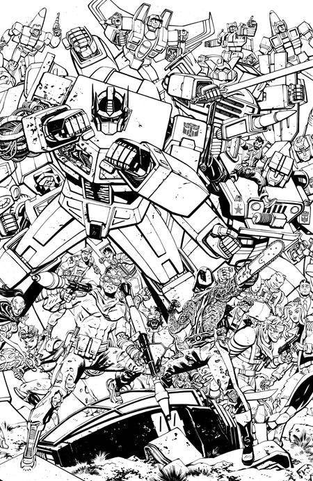 GI JOE (2024) #23 CVR G TOM REILLY TRANSFORMERS B&W ENERGON UNIVERSE 3RD ANNIVERSARY CONNECTING VAR