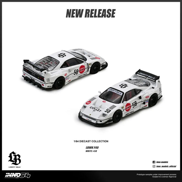 INNO64 1/64 LIBERTY WALK FERRARI F40 COLLET