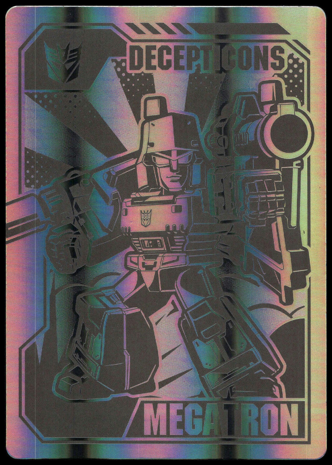 BLOKEES TRANSFORMERS MEGATRON SILVER COLLECTOR CARD