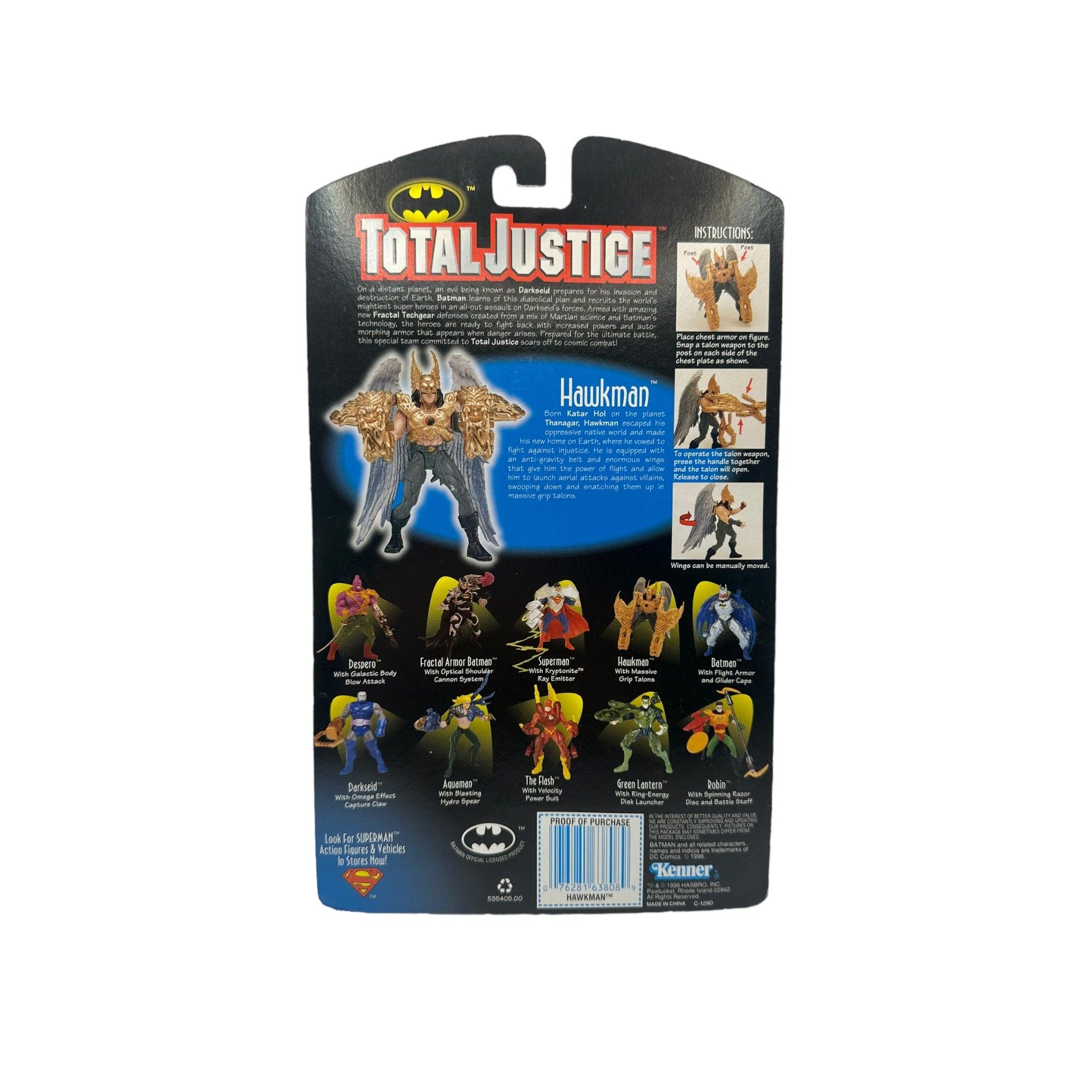 1996 KENNER TOTAL JUSTICE HAWKMAN AF - Kings Comics