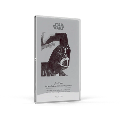 STAR WARS SKETCH ART - DARTH VADER 5g SILVER COLLECTIBLE FOIL