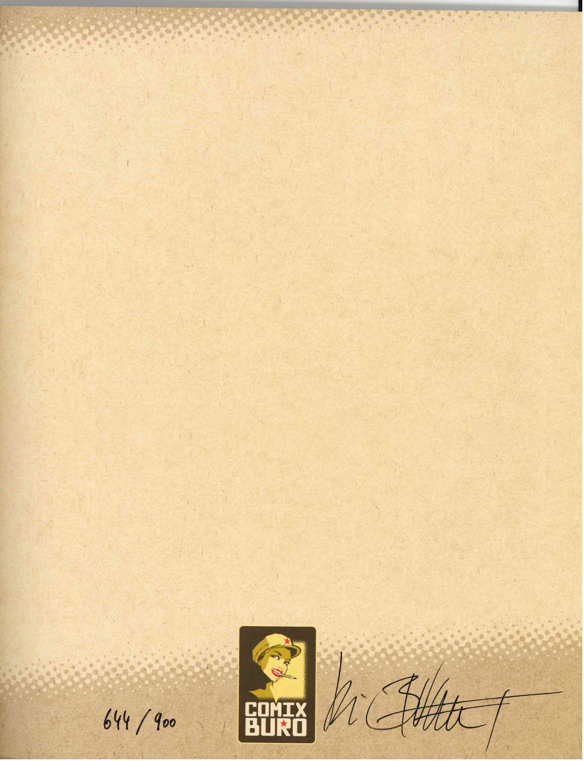 *SIGNED*BUCHET SKETCHBOOK (2008) - LIMITED #644/900