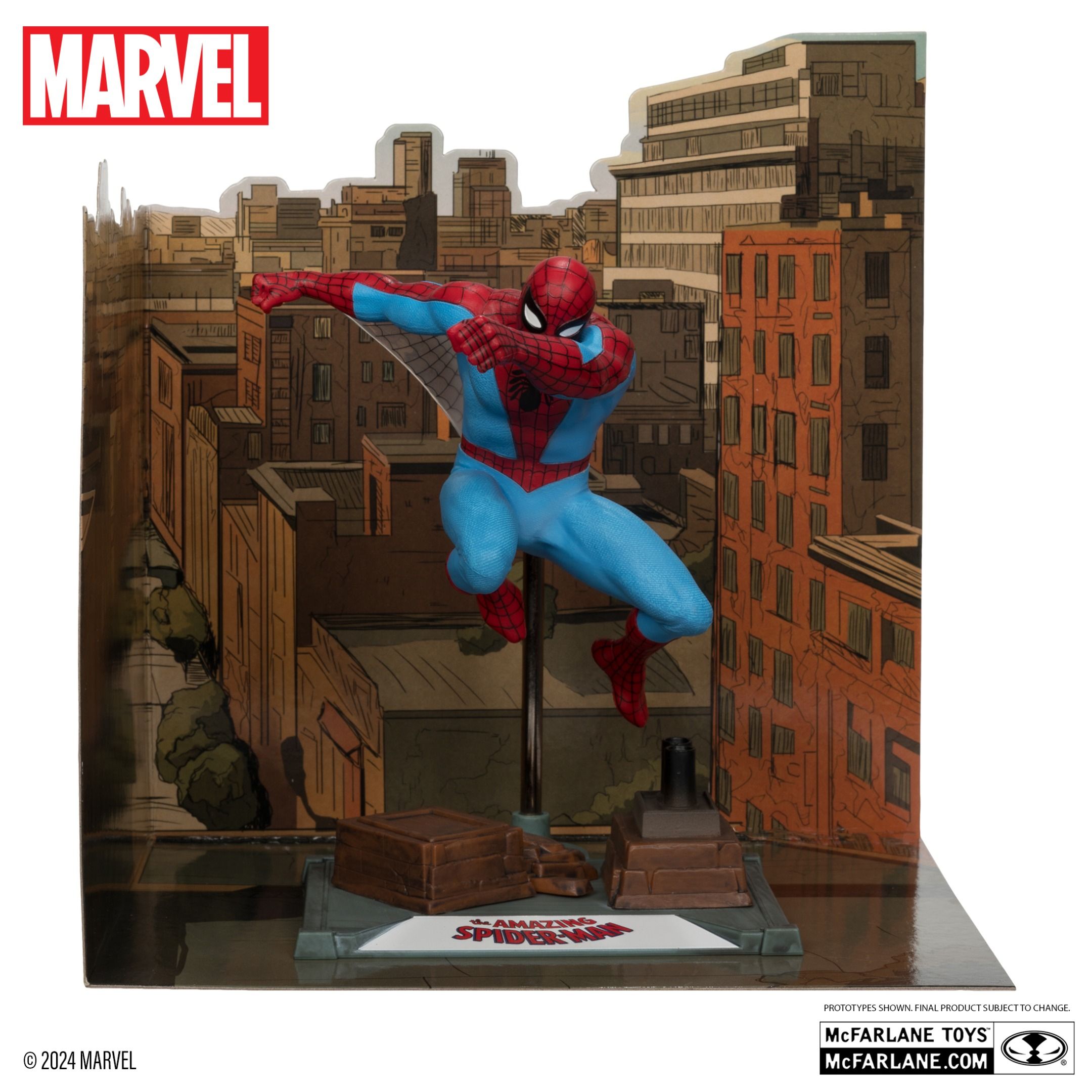 SPIDER-MAN SPIDER-MAN #38 BY STEVE DITKO 1/10TH SCALE PVC STATUE GOLD LABEL