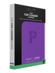 PALMS OFF GAMING COLLECTORS SERIES 9 POCKET PURPLE ZIP TOP LOADER BINDER