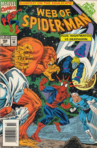 WEB OF SPIDER-MAN (1985) #105 NEWSSTAND EDITION (VG/FN)