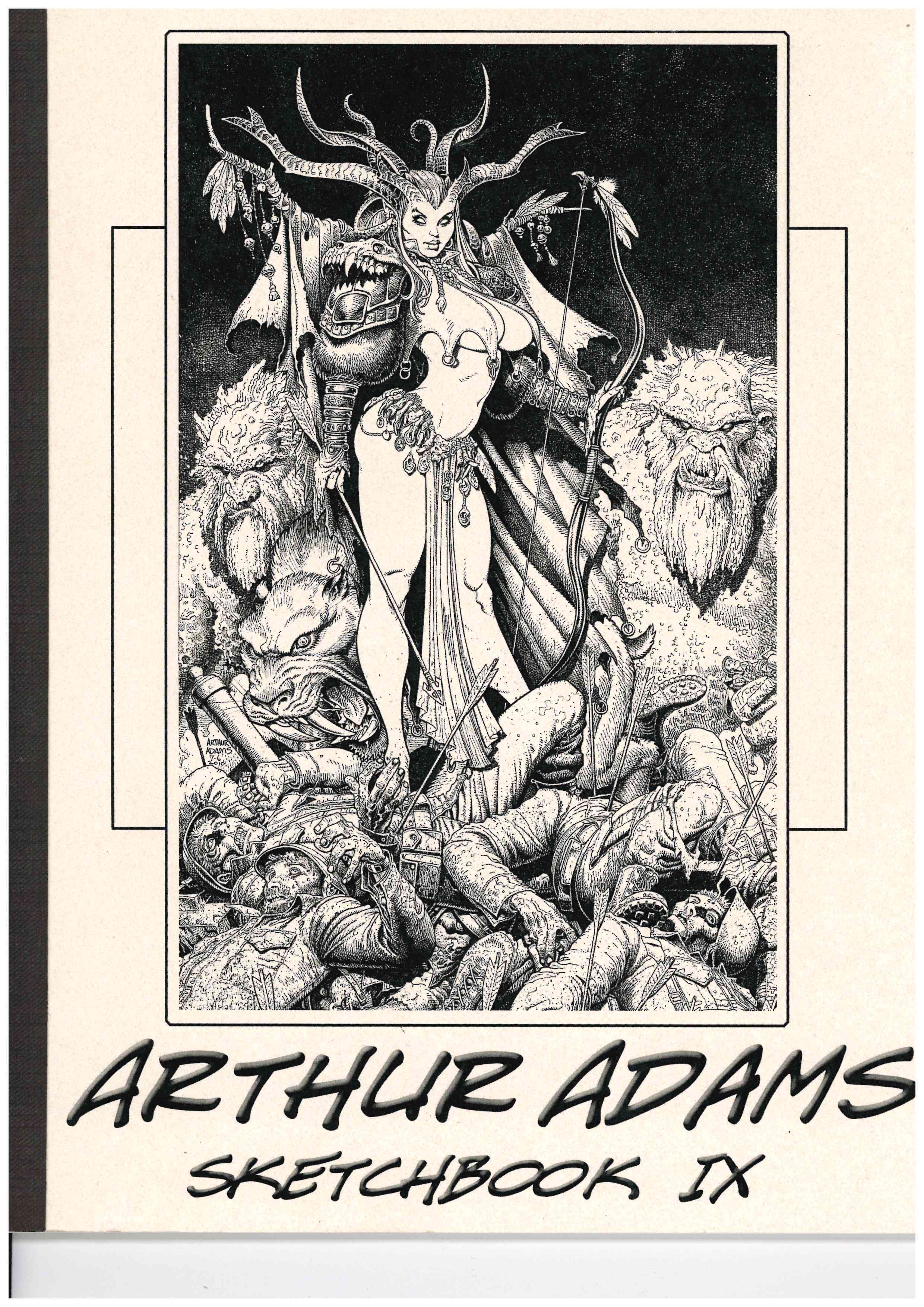 *SIGNED* ARTHUR ADAMS SKETCHBOOK IX (2010)