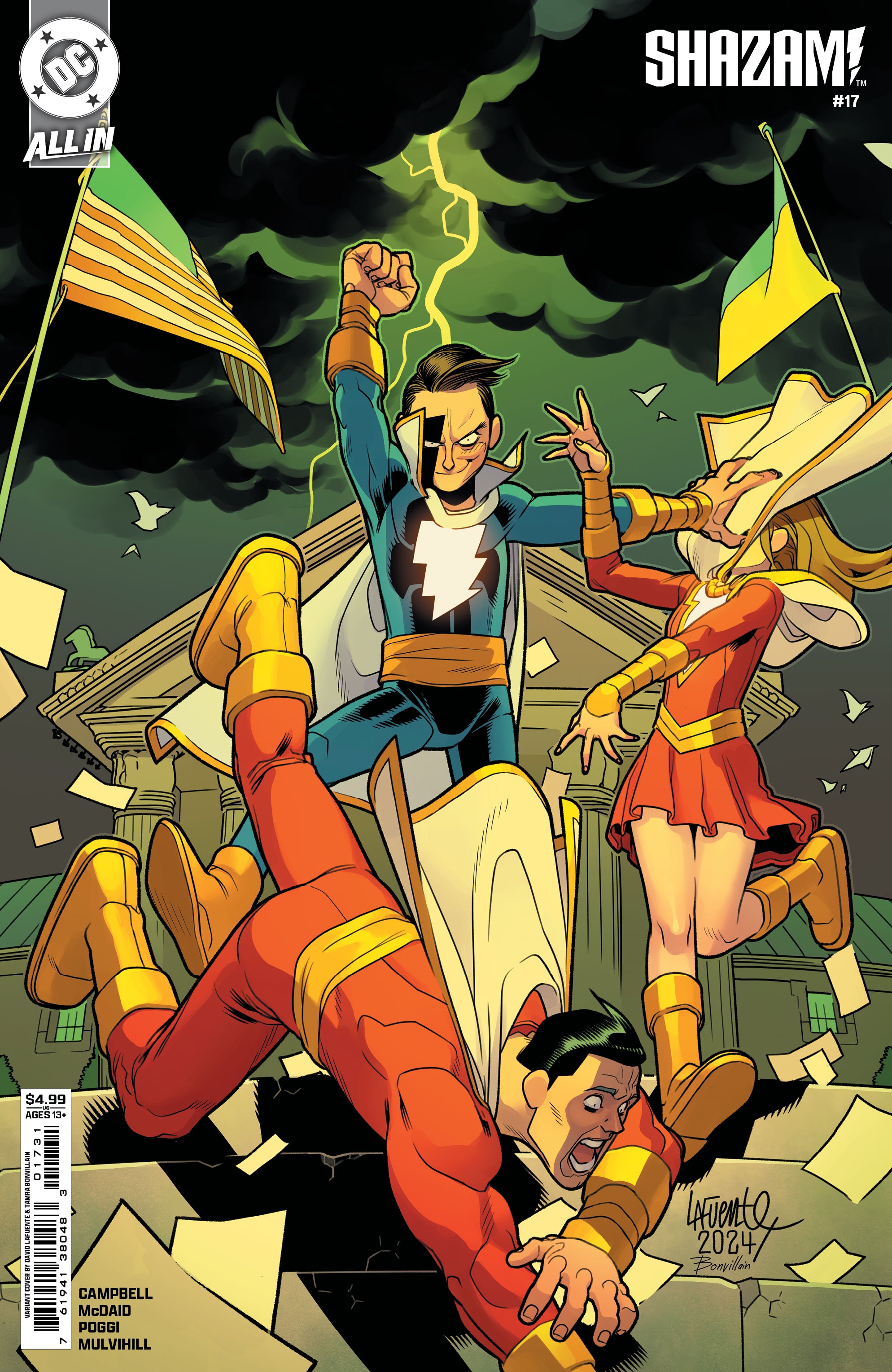 SHAZAM (2023) #17 CVR C DAVID LAFUENTE CARD STOCK VAR