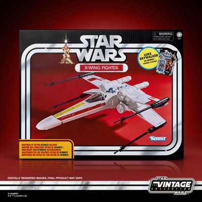 STAR WARS THE VINTAGE COLLECTION X-WING FIGHTER AND LUKE SKYWALKER AF