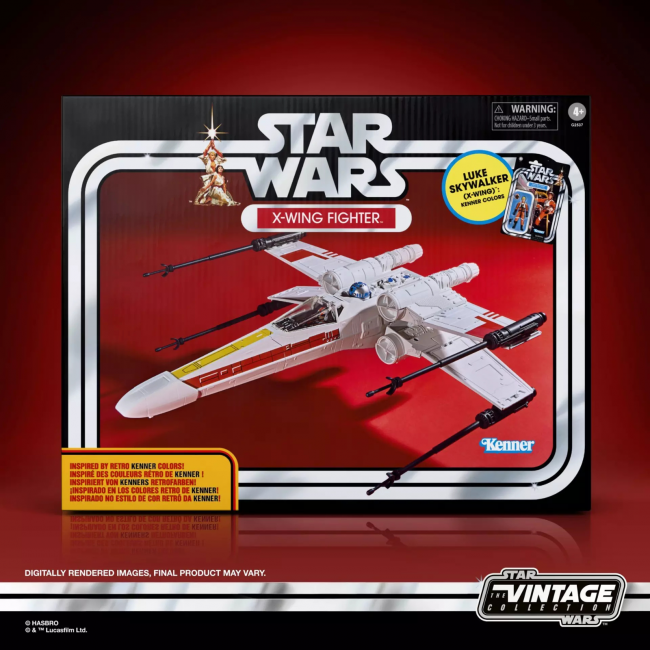 STAR WARS THE VINTAGE COLLECTION X-WING FIGHTER AND LUKE SKYWALKER AF