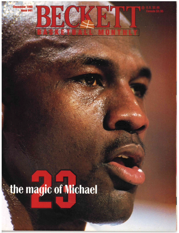 BECKETT BASKETBALL MAGAZINE 1993 #41 MICHAEL JORDAN