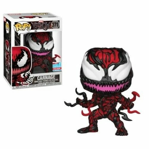 FUNKO POP MARVEL VENOM #371 CARNAGE VINYL FIGURE - NYCC 2018 FALL CONVENTION EXCLUSIVE