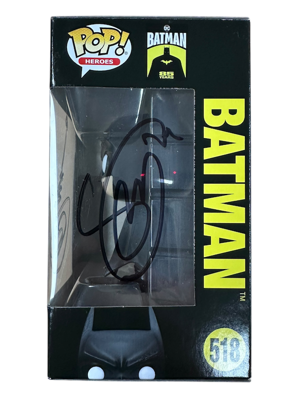 POP HEROES BATMAN 85TH ANNIVERSARY BATMAN 1989 VINYL FIG SIGNED BY CAPULLO AND SNYDER