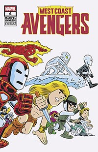 WEST COAST AVENGERS (2024) #6  CHRIS GIARRUSSO MARVEL UNIVERSE CONNECTING WRAP F