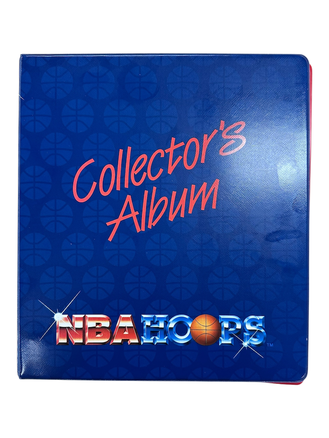 1991-92 NBA HOOPS BASKETALL COLLECTORS ALBUM BINDER