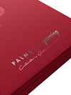PALMS OFF GAMING COLLECTORS SERIES 9 POCKET RED ZIP TOP LOADER BINDER