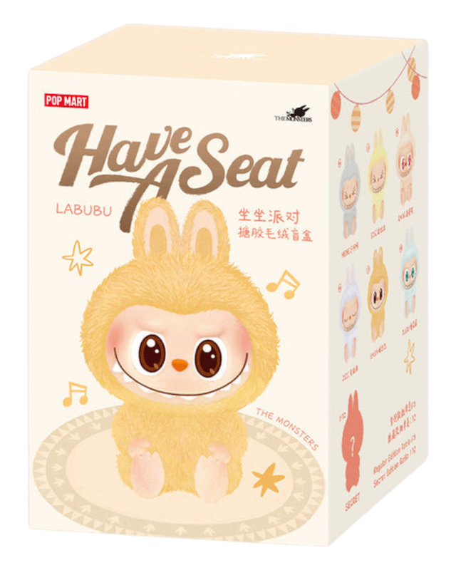 POP MART LABUBU THE MONSTERS HAVE A SEAT SERIES VINYL PLUSH PENDANT BLIND BOX