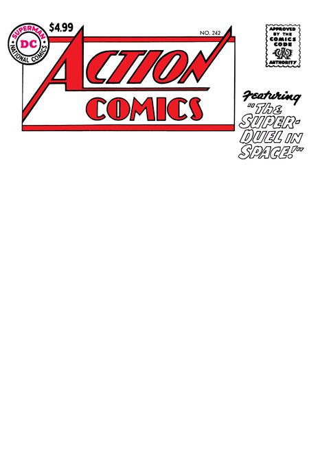 ACTION COMICS (1938) #242 FACSIMILE EDITION (2026) CVR B BLANK CARD STOCK VAR