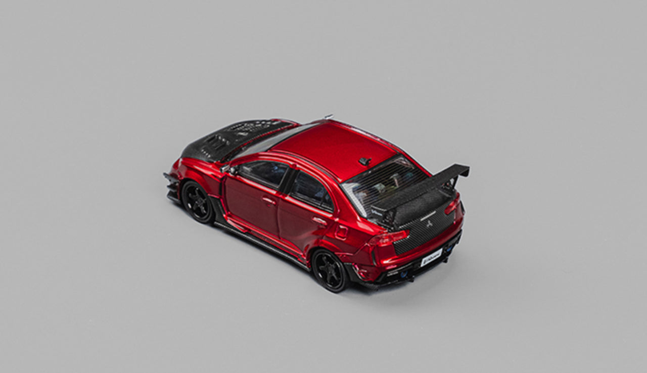 CM MODEL 1/64 MITSUBISHI LANCER EVOLUTION X VARIS METALLIC RED
