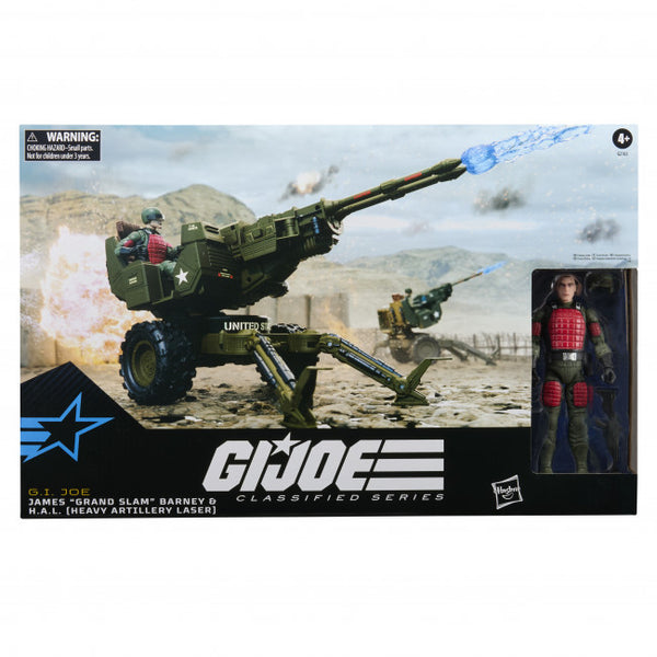 GI JOE CLASSIFIED SERIES #213 JAMES "GRAND SLAM" BARNEY & H.A.L HEAVY ARTILLERY LASER AF