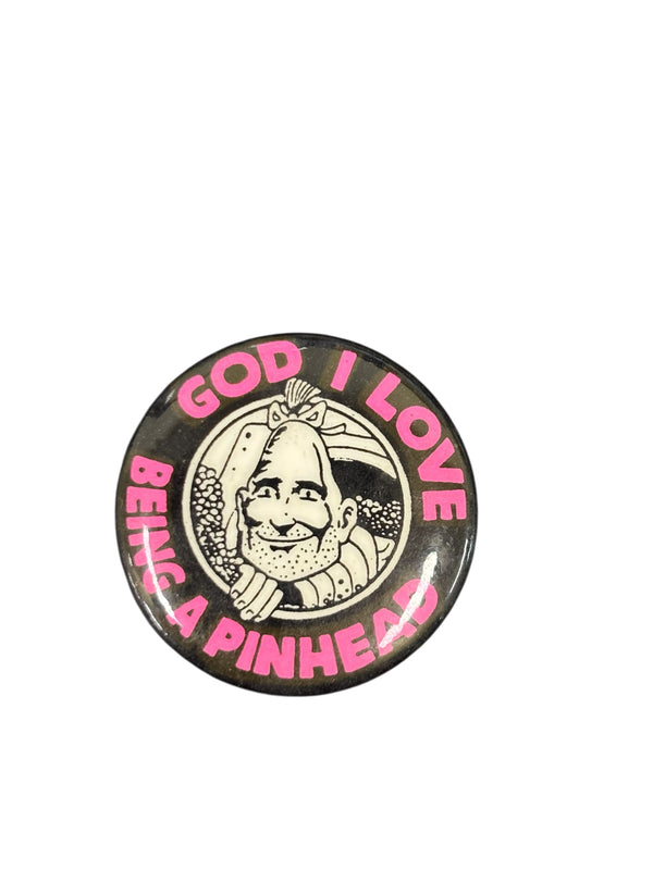 RARE VINTAGE ZIPPY THE PINHEAD BUTTON BADGE