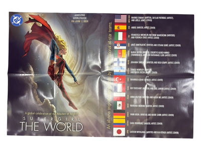 SUPERGIRL THE WORLD FOLDED PROMO POSTER