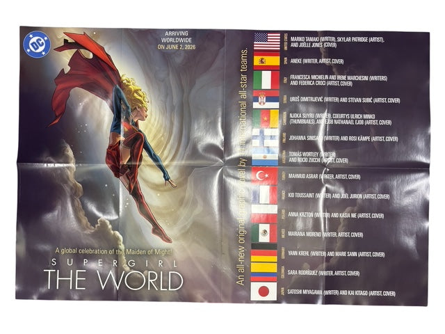 SUPERGIRL THE WORLD FOLDED PROMO POSTER