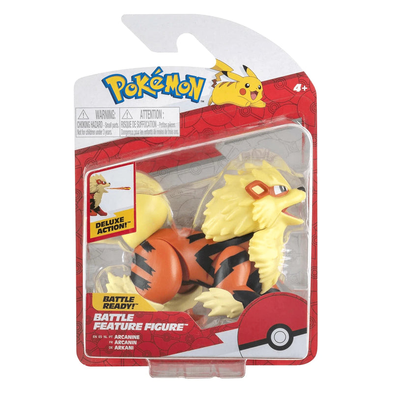 POKEMON 4.5 INCH ARCANINE BATTLE FIGURE