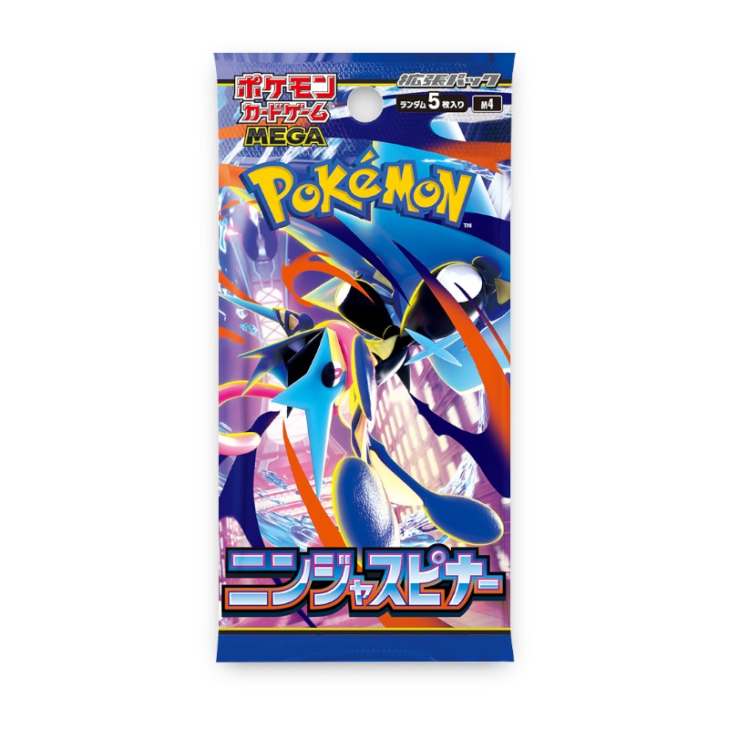 POKEMON JAPAN: MEGA M4 NINJA SPINNER BOOSTER PACK