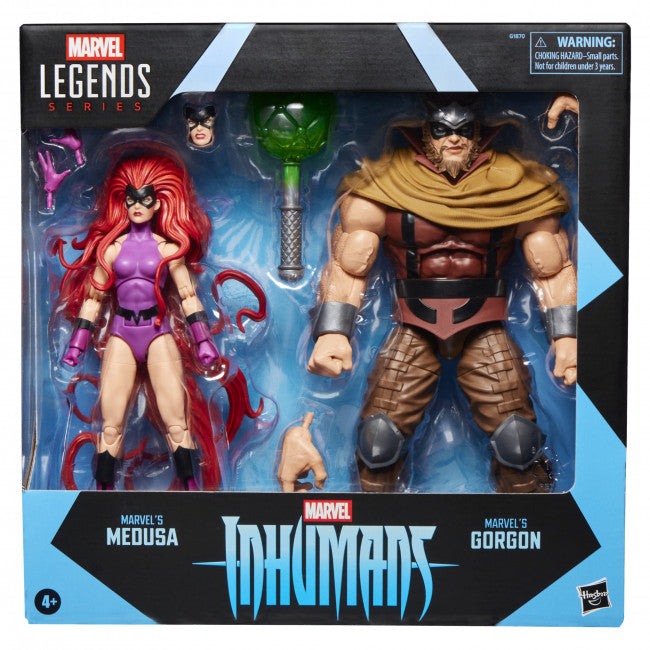 MARVEL LEGENDS SERIES INHUMANS MARVELS MEDUSA AND MARVELS GORGON AF