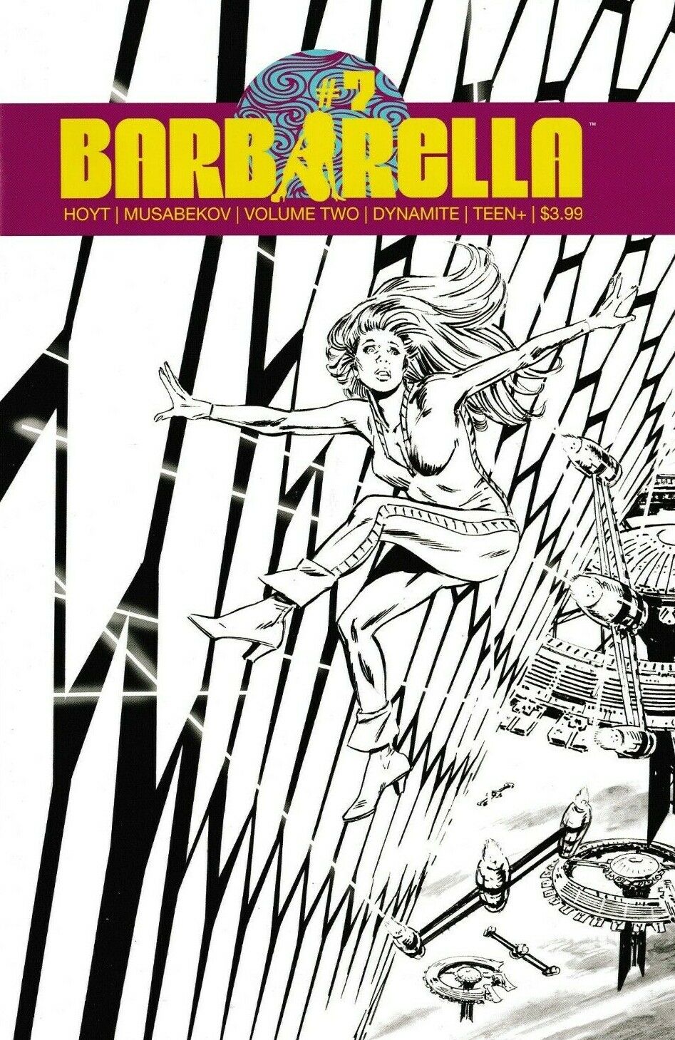 BARBARELLA (2021) #7 CVR F 10 COPY INCV GUICE B&W