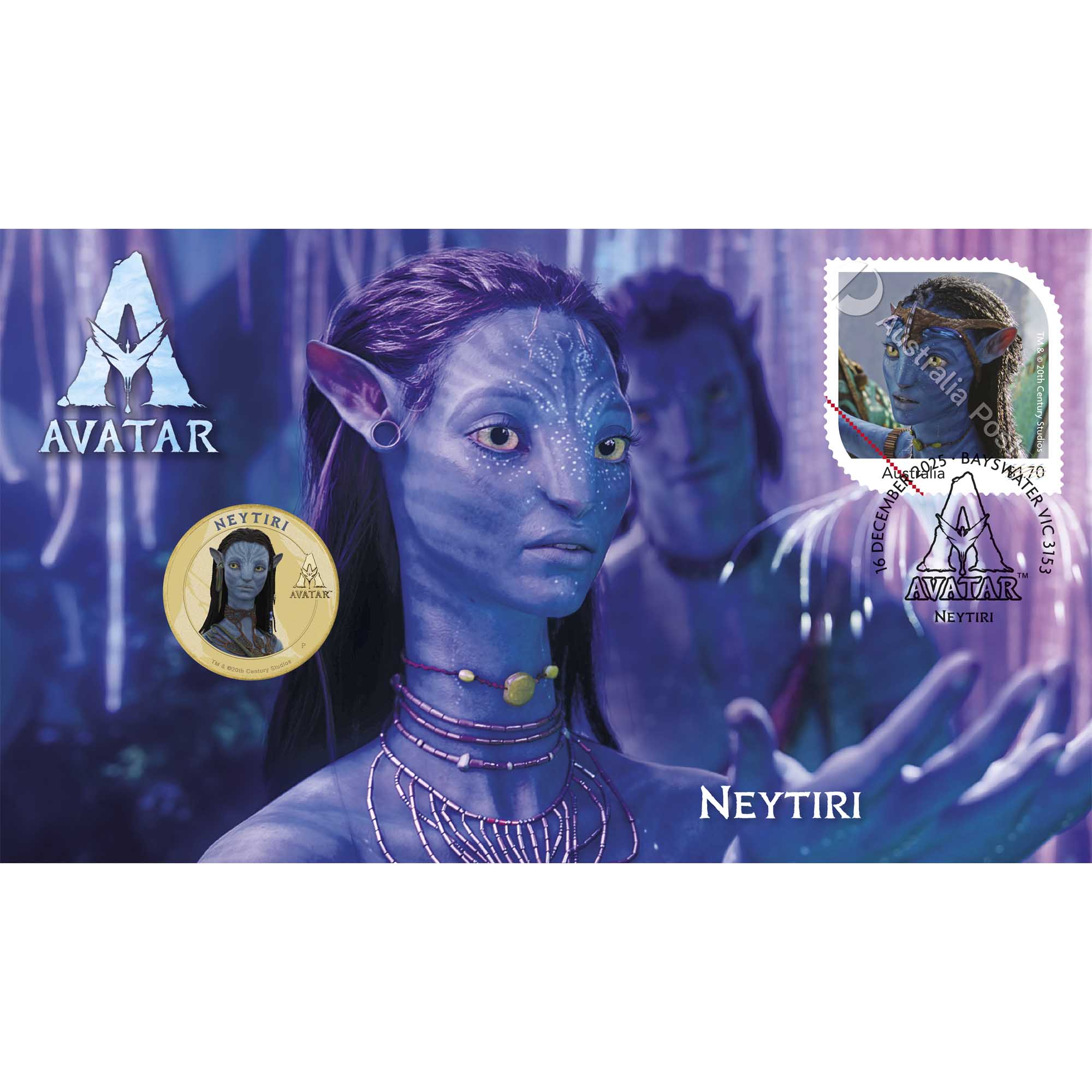 AVATAR - NEYTIRI 2026 STAMP AND COIN COVER
