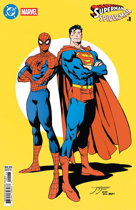 DC MARVEL SUPERMAN SPIDER-MAN (2026) #1 (ONE SHOT) 2ND PTG CVR B JORGE JIMENEZ CARD STOCK VAR