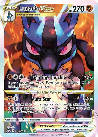 POKEMON TCG: SWORD AND SHIELD LUCARIO VSTAR 291 PROMO