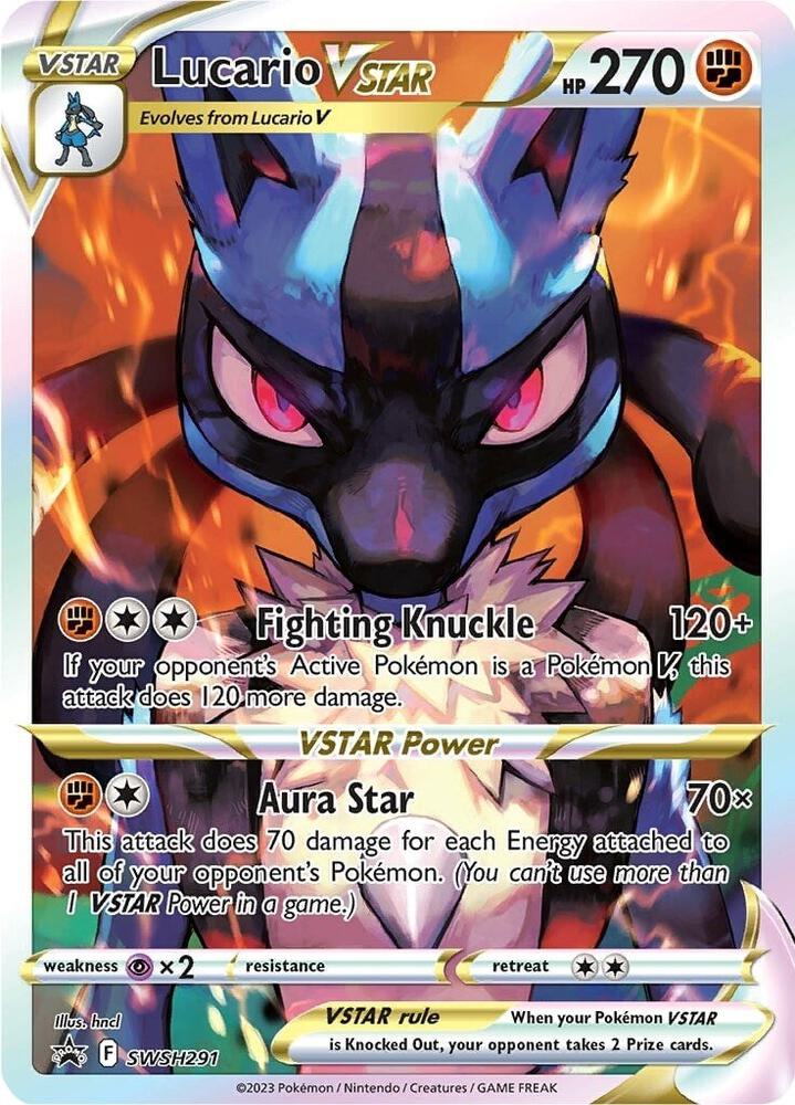 POKEMON TCG: SWORD AND SHIELD LUCARIO VSTAR 291 PROMO