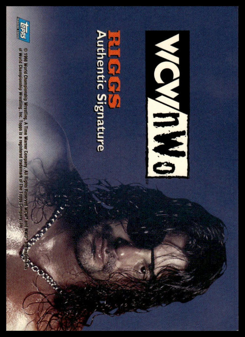 1998 TOPPS WCW NWO SCOTTY RIGGS AUTO SIGNED