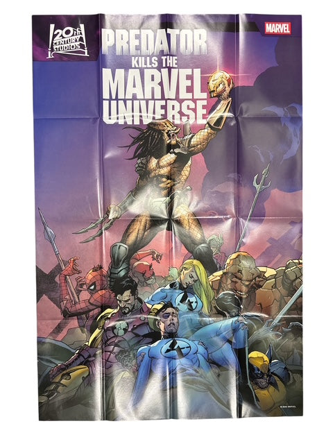 PREDATOR KILLS THE MARVEL UNIVERSE #1 FOLDED PROMO POSTER