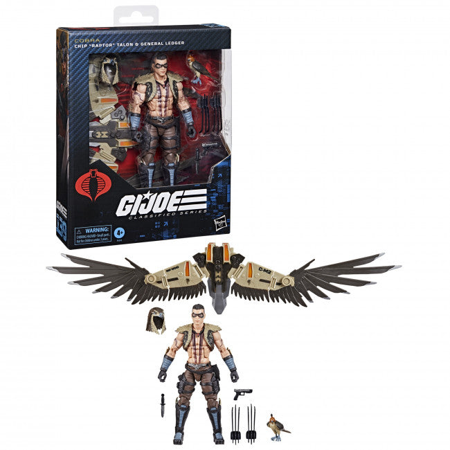 GI JOE CLASSIFIED SERIES #139 CHIP "RAPTOR" TALON AND GENERAL LEDGER AF