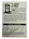 1993 MARVEL COMICS LIVE AND IN PERSON X-MEN PROMO SIGNED AUTO CARD 'THE WOLVERINE III'