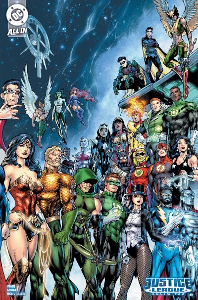 JUSTICE LEAGUE UNLIMITED (2024) #1 CVR E ED BENES WRAPAROUND CARD STOCK VAR