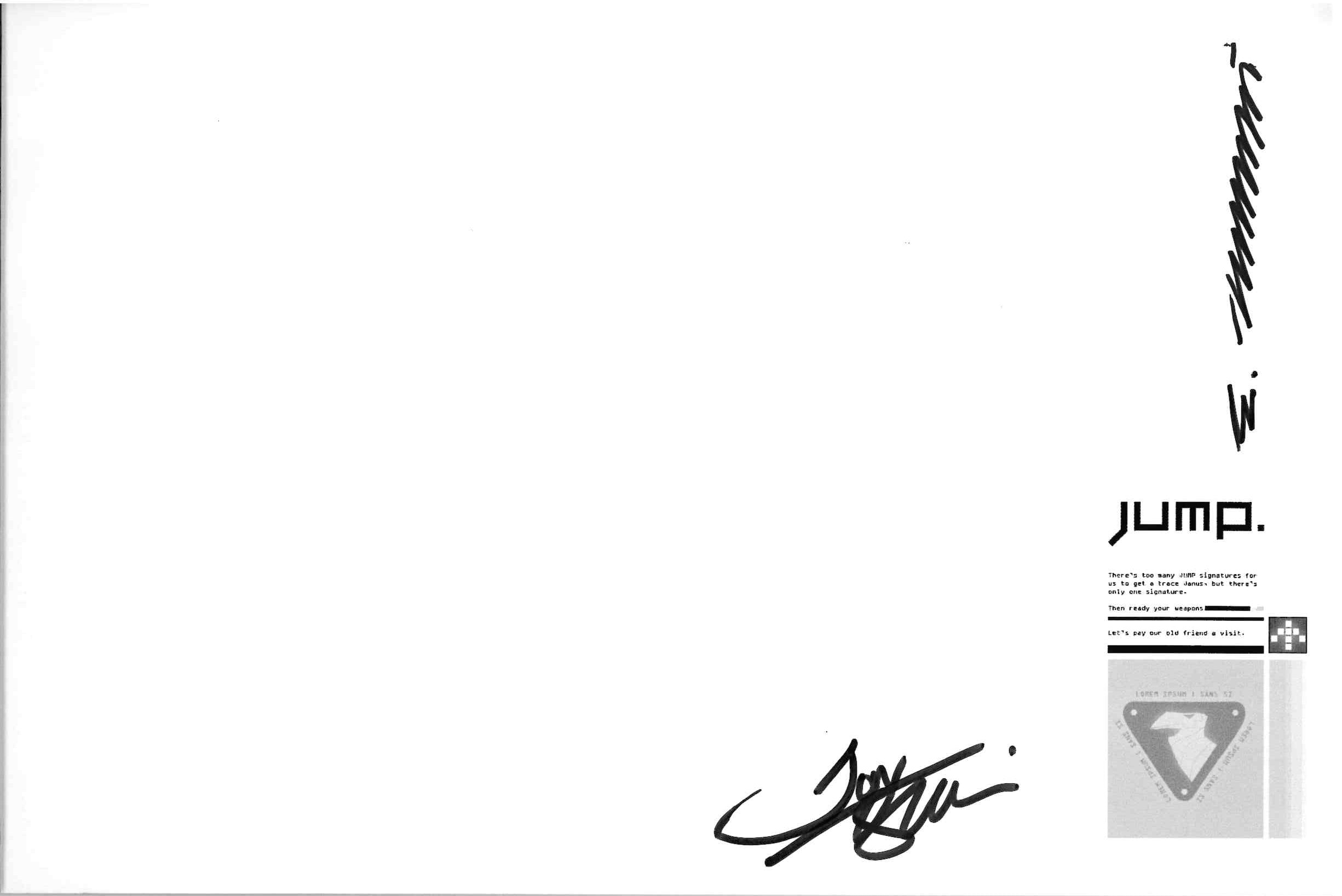 *SIGNED* ERIC CANETE JUMP DOSSIER SKETCHBOOK (2011)