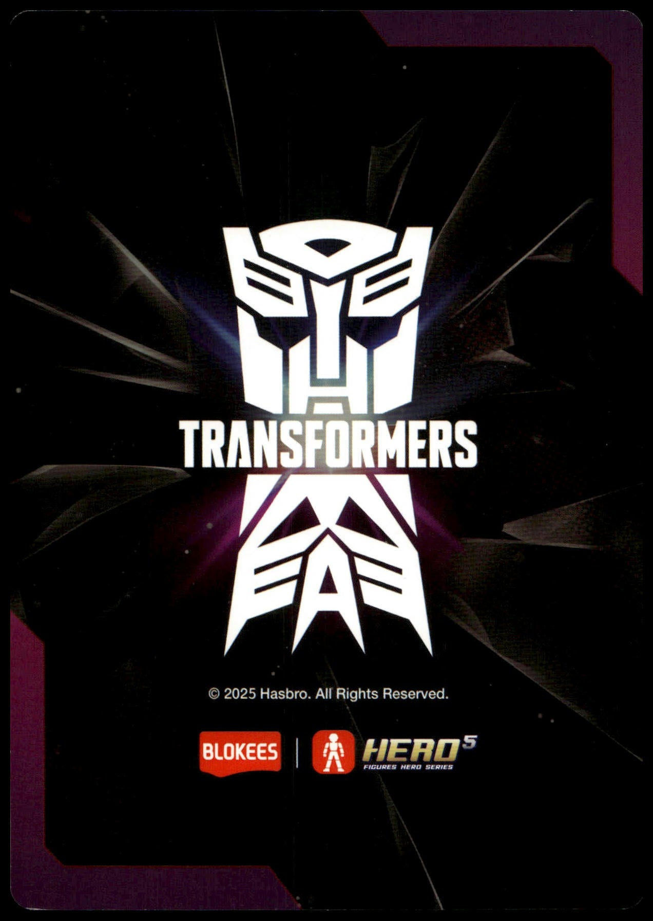BLOKEES TRANSFORMERS CHOOSE YOUR SIDE VER 2 COLLECTOR CARD