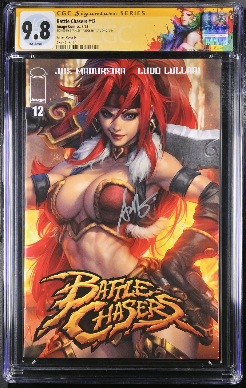 CGC BATTLE CHASERS #12 COVER D LAU VARIANT (9.8) SIGNATURE SERIES - SIGNED BY STANLEY "ARTGERM"