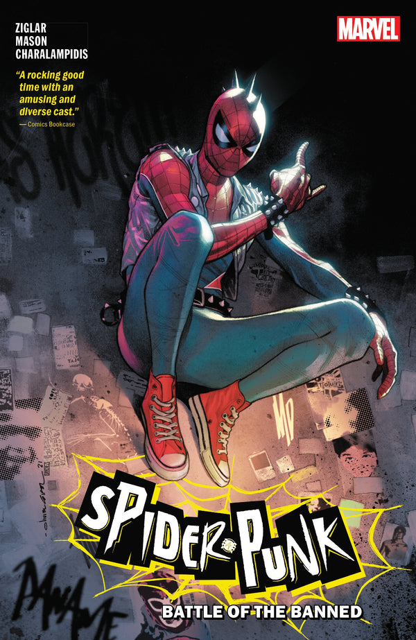 SPIDER-PUNK BANNED IN DC TP - DAMAGED COVER