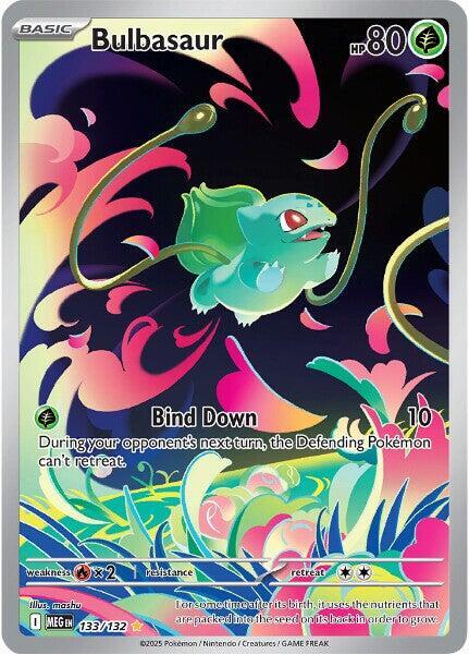 POKEMON TCG: MEGA EVOLUTION BULBASAUR 133/132 ILLUSTRATION RARE