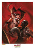 RED SONJA VS THULSA DOOM LITHO