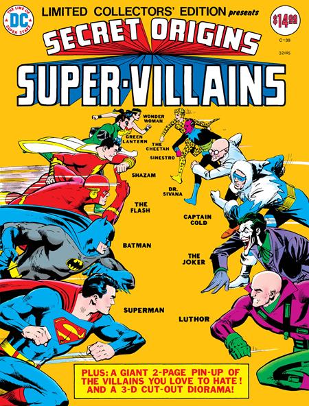 LIMITED COLLECTORS EDITION (1976) #39 SECRET ORIGINS SUPER-VILLAINS FACSIMILE EDITION (2026) CVR B DICK GIORDANO FOIL VAR